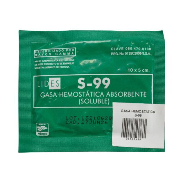 Gasa Hemostática S-99 Lides - Imagen 2